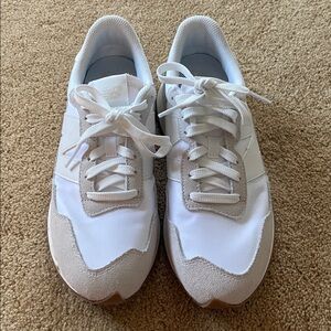 New Balance Classic White and Gray Sneakers